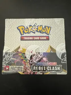 Pokemon Rebel Clash Booster Box Sword and Shield Trading Card Game - Image 1