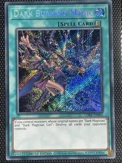 Yu-Gi-Oh Dark Burning Magic LDK2-ENS05 Secret Rare Card NM - Image 1