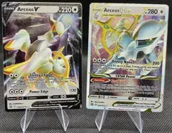 Pokemon Arceus V #122 & VSTAR #123 Metal Cards Promo - Image 3