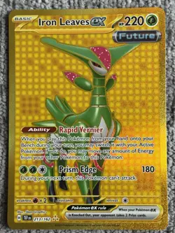 Pokémon Iron Leaves EX Temporal Forces 213/162 Secret Rare Pokemon TCG Card - Image 3