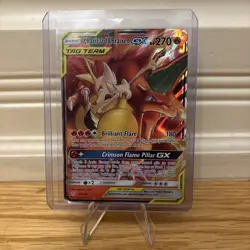 Charizard & Braixen GX 22/236 SM Cosmic Eclipse 2019 Tag Team Pokemon Card TCG - Image 1