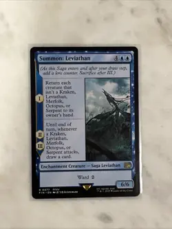 MTG Summon: Leviathan Final Fantasy Rare Card #77 - Image 3