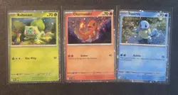 Pokemon 151 Poster Collection Promo 3 Card Set NM Bulbasaur Squirtle CharmanderF - Image 2