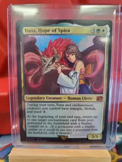 Yuna, Hope of Spira -Foil Near Mint MTG Universes Beyond: FINAL FANTASY #250 - Image 3