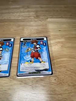 Lot Of ( 3 ) KINGDOM HEARTS TCG SORA Cards Disney Trading Card Game Level 1 & 2! - Image 4