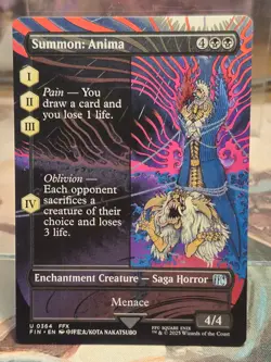 U 0364 Summon: Anima Borderless Uncommon Final Fantasy NM Card MTG FFX FIN Saga - Image 3