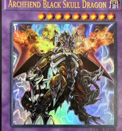 Archfiend Black Skull Dragon CORE-EN048 NM Yugioh Card Collection Ultra Rare - Image 2