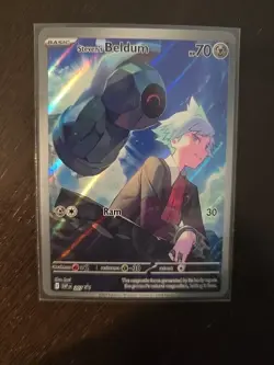 Pokémon TCG Steven’s Beldum 207 Black Star Promo Card Pack Fresh NM Condition - Image 3