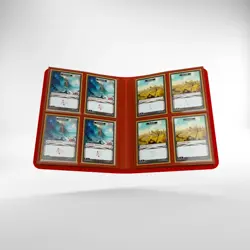 GAMEGENIC CASUAL ALBUM 8-POCKET BINDER PORTFOLIO RED HOLDS 160 CARDS NEW - Image 2