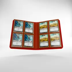 GAMEGENIC CASUAL ALBUM 8-POCKET BINDER PORTFOLIO RED HOLDS 160 CARDS NEW - Image 5