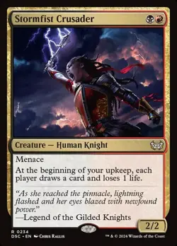 Near Mint, English - 4 x MTG Stormfist Crusader Commander: Duskmourn: House of H - Image 1