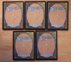 Set of 5 Borderless FOIL Dragons / Black, Blue, Green, Red, White *NM* MTG Magic - Image 2