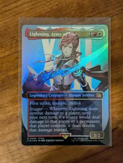 Lightning, Army of One Borderless 0400 Foil MTG Final Fantasy - Image 1