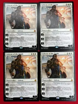 MTG 4X Gideon of the Trials X4 Amonkhet Magic - NM - Image 1