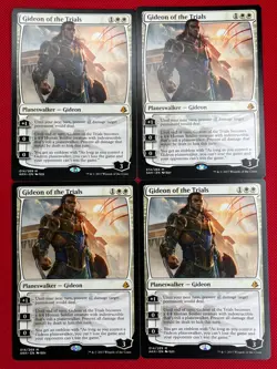 MTG 4X Gideon of the Trials X4 Amonkhet Magic - NM - Image 2