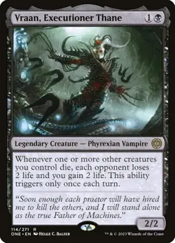 Vraan, Executioner Thane #114/271 MTG Phyrexia: All Will Be One Rare Near Mint - Image 1
