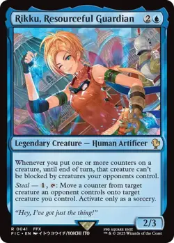 MTG magic 1x Rikku, Resourceful Guardian (M/NM) Commander Final Fantasy - Image 1