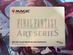 2025 MTG Final Fantasy Red XIII. Proud Warrior Art Series Gold Signature #30 - Image 4