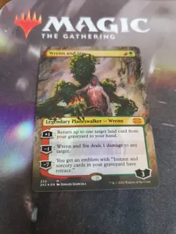 MTG. Wrenn and Six. Foil Borderless. Double Masters 2022. Pack Fresh - Image 1