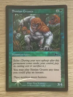 Simian Grunts Foil Urza's Legacy - Near Mint - Image 1