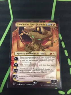 MTG Magic The Gathering Nicol Bolas, God-Pharaoh Borderless Secret Lair - Image 1
