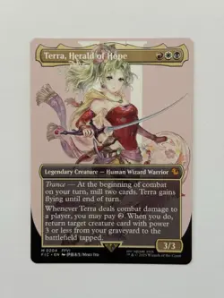Terra, Herald of Hope (Borderless) Commander: Final Fantasy Regular NM Free Ship - Image 1