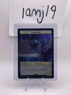 Elemental Token 0021 / Hero Token 0009 – MTG Final Fantasy Foil Near Mint - Image 2