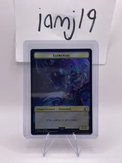 Elemental Token 0021 / Hero Token 0009 – MTG Final Fantasy Foil Near Mint - Image 4