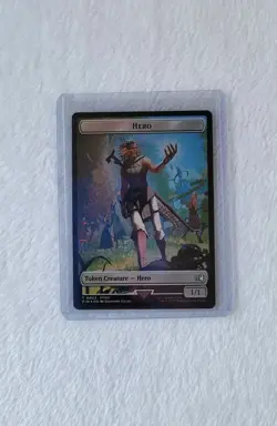 Hero 0002 Token Mtg Final Fantasy Doubled Sided Foil - Image 1