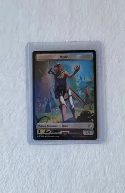 Hero 0002 Token Mtg Final Fantasy Doubled Sided Foil - Image 3