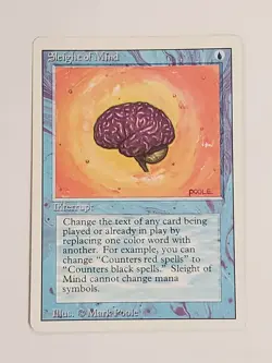 MTG Sleight of Mind (Revised/Blue/R) - BGM - Image 3