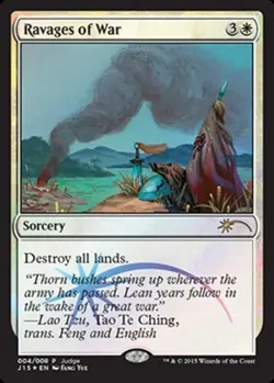 1 x Ravages of War - Foil DCI Judge Promo - Unique & Misc. Promos - Light Play - - Image 2