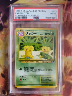 Pokemon Card Exeggutor Southern Island Rare Kokowei 1999 Japanese PSA 4 - Image 2