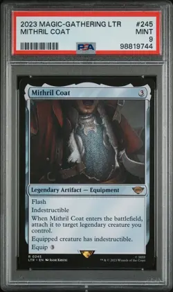 2023 MTG TALES OF MIDDLE-EARTH #245 MITHRIL COAT PSA 9 - Image 1