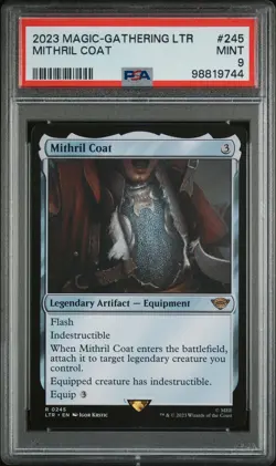 2023 MTG TALES OF MIDDLE-EARTH #245 MITHRIL COAT PSA 9 - Image 3