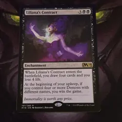 Liliana's Contract #107 (NM) Core Set 2019 M19 Magic MTG - Image 3