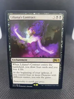 Liliana's Contract #107 (NM) Core Set 2019 M19 Magic MTG - Image 1