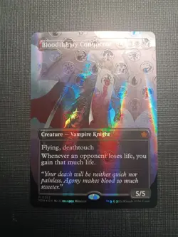 Bloodthirsty Conqueror (Borderless) (Mana Foil) Foundations Foil - Image 2