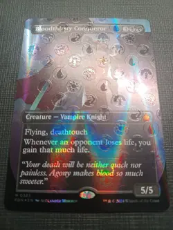 Bloodthirsty Conqueror (Borderless) (Mana Foil) Foundations Foil - Image 7