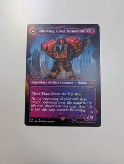 MTG - Blitzwing, Cruel Tormentor (Shattered Glass)- The Brothers' War (BRO) NM/M - Image 1