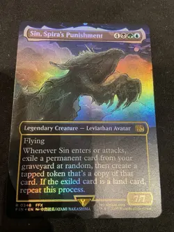 MtG Final Fantasy - Sin, Spira's Punishment (Borderless) Foil 0348 - Image 1