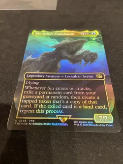 MtG Final Fantasy - Sin, Spira's Punishment (Borderless) Foil 0348 - Image 6