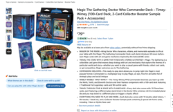 MTG Universes Beyond: Doctor Who - Timey-Wimey Commander Deck - Image 2