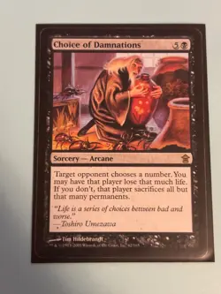 1x Choice of Damnations -  Saviors of Kamigawa  - Regular - Rare - Image 6