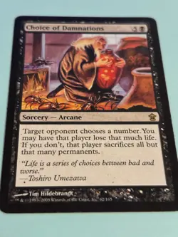 1x Choice of Damnations -  Saviors of Kamigawa  - Regular - Rare - Image 8