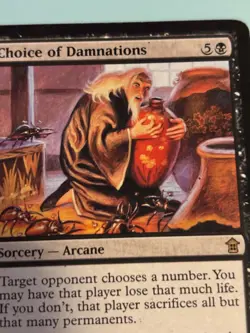 1x Choice of Damnations -  Saviors of Kamigawa  - Regular - Rare - Image 9