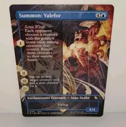MTG Commander: Final Fantasy Summon: Valefor (Borderless) Non-foil R 197 - Image 1