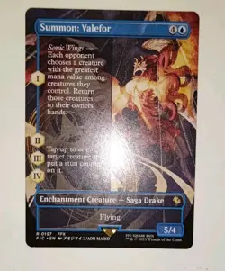 MTG Commander: Final Fantasy Summon: Valefor (Borderless) Non-foil R 197 - Image 2