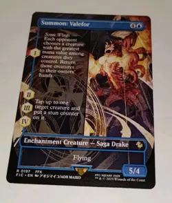 MTG Commander: Final Fantasy Summon: Valefor (Borderless) Non-foil R 197 - Image 3