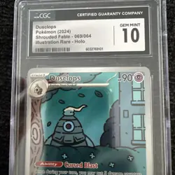 CGC 10 Dusclops 069/064 Shrouded Fable Illustration Rare Pokemon TCG - Image 2